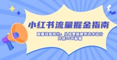 【小红书印钞机全拆解！72小时复刻月销30W直播间模型，素人闭眼抄作业】